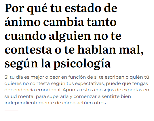 Por que tu estado de animo cambia tanto cuando alguien no te contesta o hablan mal
